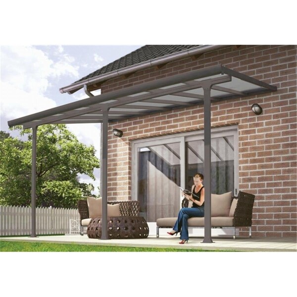 Palram - Canopia HG9414 Feria Patio Cover - 10 ft. x 14 ft. - Gray